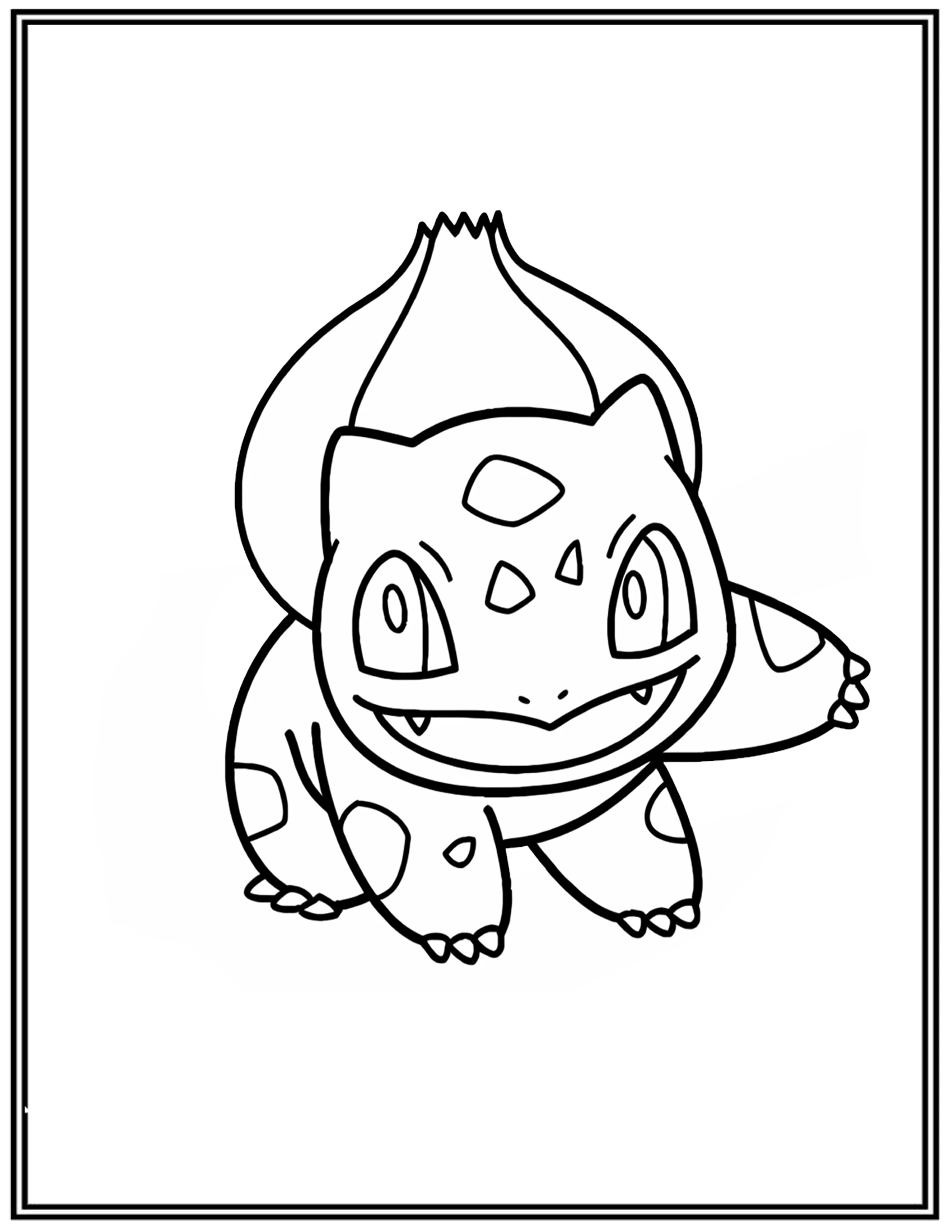 Baby Bulbasaur Coloring Pages 1